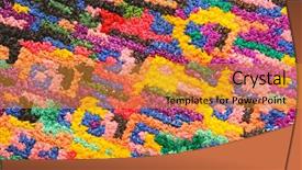  Presentation with colorful fabric - Audience pleasing presentation design consisting of colorful fabric background backdrop and a gold colored foreground