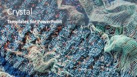  Presentation with colorful fabric - Theme with colorful-fabric-texture-fabric-background background and a ocean colored foreground