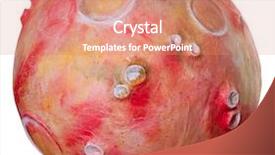  Presentation with space universe - Amazing theme having colorful fantasy space handmade planet backdrop and a coral colored foreground