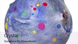  Presentation with space universe - Slides consisting of colorful fantasy space handmade planet background and a light blue colored foreground