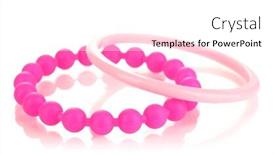 Presentation with fashion - Presentation theme having colorful-fashion-bracelets-isolated background and a white colored foreground