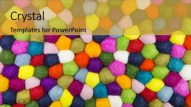  Presentation with creative - PPT theme consisting of colorful felt background for creative background and a yellow colored foreground