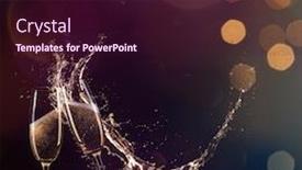  Presentation with colorful celebration - Cool new presentation theme with colorful firework with bokeh background new year celebration abstract holiday background backdrop and a wine colored foreground