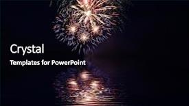  Presentation with colorful movable teeth - Audience pleasing presentation design consisting of water rocket - colorful fireworks over lake backdrop and a black colored foreground