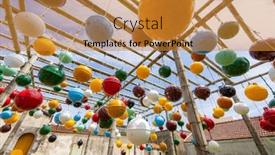  Presentation with floating - Theme consisting of colorful-floating-ball-in-nanliao background and a gold colored foreground