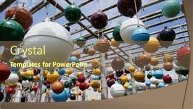  Presentation with floating - Presentation theme having colorful-floating-ball-in-nanliao background and a violet colored foreground