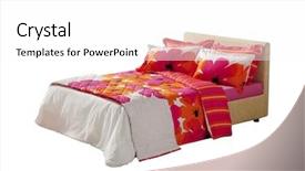  Presentation with floral - Colorful theme enhanced with colorful floral covers on double backdrop and a white colored foreground