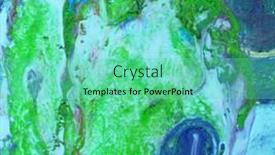  Presentation with abstract art - Presentation design consisting of colorful-flow-of-colors background and a seafoam green colored foreground