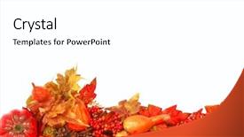  Presentation with colorful geometric pixel - PPT theme enhanced with colorful foliage along the bottom background and a white colored foreground