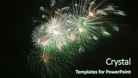  Presentation with fourth of july - Presentation having colorful fourth of july firework background and a wine colored foreground