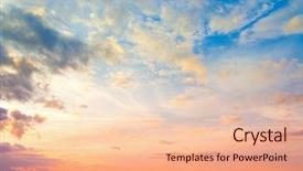  Presentation with clouds - PPT layouts having colorful free - wallpaper skyscape clouds background and a lemonade colored foreground