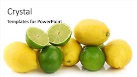  Presentation with lemon lime - Cool new slide deck with colorful fresh lime and lemon backdrop and a white colored foreground