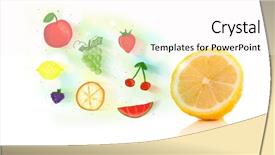  Presentation with hand drawn cartoon of sports - Cool new slide deck with colorful fruits with hand drawn backdrop and a  colored foreground