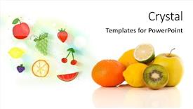  Presentation with colorful hand prints - PPT layouts having colorful fruits with hand drawn background and a  colored foreground