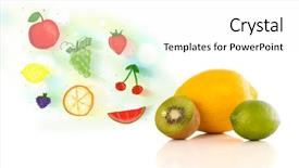  Presentation with nutrition - Beautiful slide deck featuring eating disorder cropped image of backdrop and a lemonade colored foreground