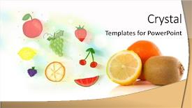  Presentation with hand drawn cartoon of sports - PPT layouts with colorful fruits with hand drawn background and a  colored foreground