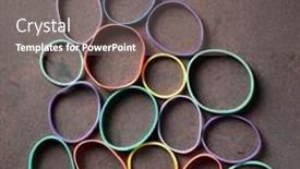  Presentation with messy - Presentation theme consisting of colorful-group-of-messy-elastic background and a gray colored foreground