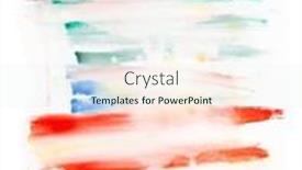  Presentation with watercolor design - Slides with colorful-grunge-watercolor-painting-artistic background and a sky blue colored foreground