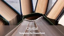  Presentation with club - Presentation theme featuring colorful hardback and paperback books background and a gray colored foreground