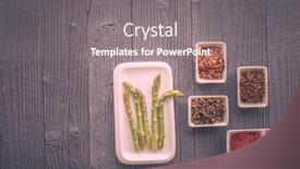  Presentation with spices - PPT theme with colorful-herbs-and-spices background and a gray colored foreground