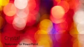  Presentation with holiday - Presentation theme enhanced with colorful-holiday-boke-photo background and a crimson colored foreground