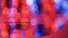  Presentation with holiday - Beautiful slide deck featuring colorful-holiday-boke-photo backdrop and a red colored foreground
