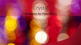  Presentation with holiday - Slide set enhanced with colorful-holiday-boke-photo background and a crimson colored foreground