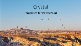  Presentation with hot air balloons - Cool new theme with colorful-hot-air-balloons backdrop and a light blue colored foreground