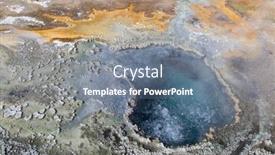  Presentation with yellowstone - PPT layouts enhanced with colorful-hot-water-pool background and a seafoam green colored foreground
