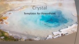  Presentation with yellowstone - Slide deck with colorful-hot-water-pool background and a  colored foreground