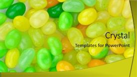  Presentation with jellies colorful candy and jelly - Slides featuring intellectual capital - fresh start this way concept background and a gold colored foreground