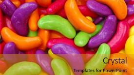  Presentation with kidney - Cool new PPT theme with colorful kidney shaped sweets backdrop and a gold colored foreground