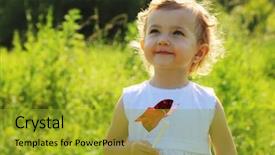  Presentation with pinwheel - Slides consisting of  background and a  colored foreground