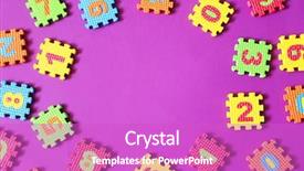  Presentation with music colorful for kids - Presentation theme enhanced with colorful kids toys on purple background and a purple colored foreground