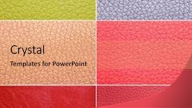  Presentation with patterns - Presentation theme having colorful leather patterns background and a coral colored foreground
