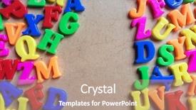  Presentation with copy space leadership - PPT theme featuring colorful letters background with copy background and a  colored foreground