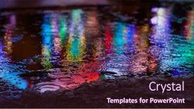  Presentation with light - Amazing slide deck having colorful-light-is-reflected backdrop and a wine colored foreground