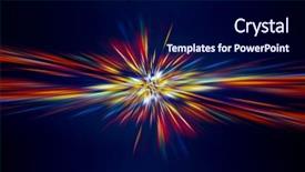  Presentation with colorful celebration - Amazing slides having colorful light rays on dark backdrop and a navy blue colored foreground