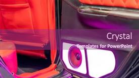  Presentation with speakers - Amazing slide set having colorful-lights-of-stereo backdrop and a violet colored foreground