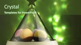  Presentation with depot container - Presentation enhanced with colorful macaroon in the triangle background and a  colored foreground