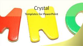  Presentation with magnetic - PPT layouts consisting of educa o - colorful magnetic alphabet letters background and a blonde colored foreground