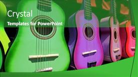  Presentation with mexican - Audience pleasing slides consisting of colorful-mexican-guitars-on-display backdrop and a shamrock green colored foreground