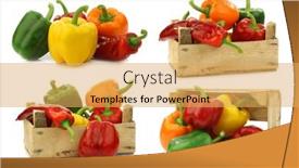  Presentation with capsicum - Beautiful PPT layouts featuring colorful-mix-of-paprika-s backdrop and a yellow colored foreground