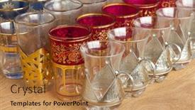  Presentation with moroccan - Amazing slides having colorful moroccan tea glasses on the market backdrop and a coral colored foreground