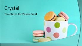  Presentation with gentle - Amazing PPT layouts having colorful mug on color background backdrop and a seafoam green colored foreground