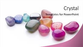  Presentation with natural - PPT layouts consisting of colorful natural stones background and a white colored foreground