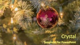  Presentation with christmas borders ornament border - Slide set with colorful new year celebartion background glitter blue bauble - christmas lights and ornaments background and a  colored foreground