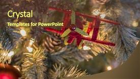  Presentation with blue lights - Audience pleasing slide set consisting of colorful new year celebartion background glitter blue bauble - christmas lights and ornaments backdrop and a  colored foreground