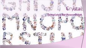  Presentation with alphabet - PPT layouts featuring colorful newspaper alphabet isolated background and a sky blue colored foreground