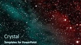  Presentation with night stars - PPT layouts enhanced with colorful-night-sky-with-cloud background and a navy blue colored foreground